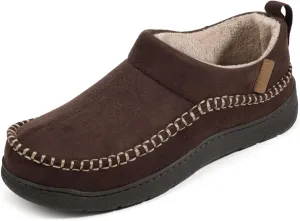 Zigzagger Men's MoCozy Moccasin Ankle Toasty House Shoes Slippers Indoor Outdoor
