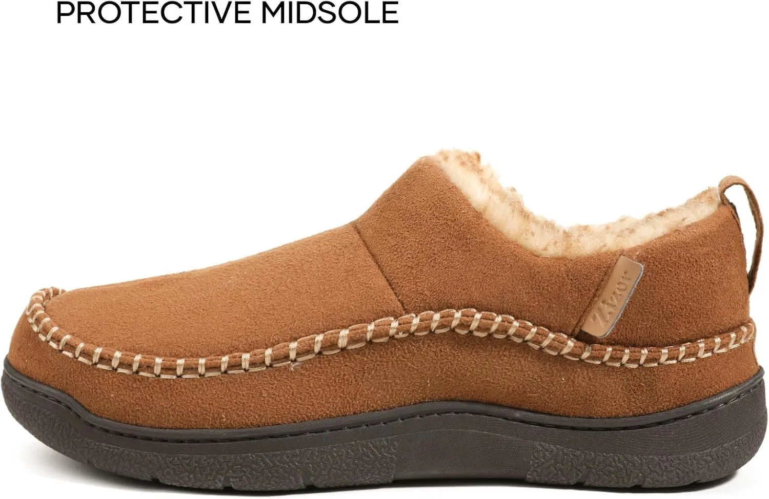 Zizor Men's Doyle Memory Foam Moccasin House Shoes Slippers