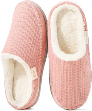 Zizor Women's Moselle Fuzzy Moccasin House Slippers Memory Foam Indoor